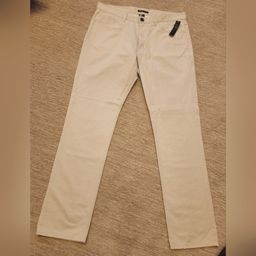 Mens Tan straight leg pants size 36
